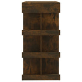 NNEVL Bar Table with Storage Rack Smoked Oak 100x50x101.5 cm Chipboard