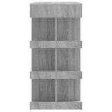 NNEVL Bar Table with Storage Rack Grey Sonoma 100x50x101.5 cm
