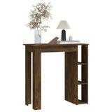 NNEVL Bar Table with Shelf Smoked Oak 102x50x103.5 cm Chipboard
