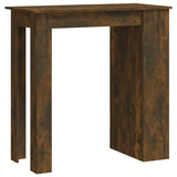 NNEVL Bar Table with Storage Rack Smoked Oak 102x50x103.5cm Chipboard