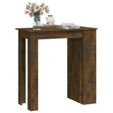 NNEVL Bar Table with Storage Rack Smoked Oak 102x50x103.5cm Chipboard