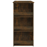NNEVL Bar Table with Storage Rack Smoked Oak 102x50x103.5cm Chipboard