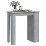 NNEVL Bar Table with Storage Rack Grey Sonoma 102x50x103.5cm Chipboard