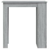 NNEVL Bar Table with Storage Rack Grey Sonoma 102x50x103.5cm Chipboard