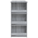 NNEVL Bar Table with Storage Rack Grey Sonoma 102x50x103.5cm Chipboard