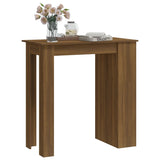 NNEVL Bar Table with Storage Rack Brown Oak 102x50x103.5 cm Chipboard