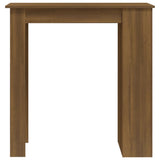 NNEVL Bar Table with Storage Rack Brown Oak 102x50x103.5 cm Chipboard