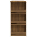 NNEVL Bar Table with Storage Rack Brown Oak 102x50x103.5 cm Chipboard