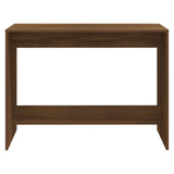 NNEVL 3 Piece Dining Set Brown Oak Chipboard