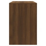 NNEVL 3 Piece Dining Set Brown Oak Chipboard