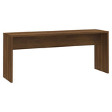 NNEVL 3 Piece Dining Set Brown Oak Chipboard