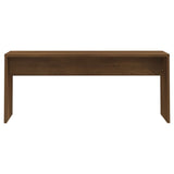 NNEVL 3 Piece Dining Set Brown Oak Chipboard