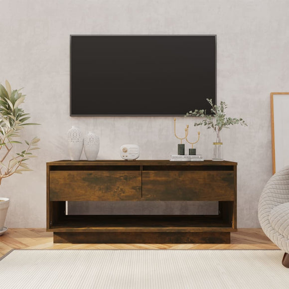 NNEVL TV Cabinet Smoked Oak 102x41x44 cm Chipboard