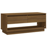 NNEVL TV Cabinet Brown Oak 102x41x44 cm Chipboard