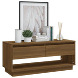 NNEVL TV Cabinet Brown Oak 102x41x44 cm Chipboard