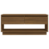 NNEVL TV Cabinet Brown Oak 102x41x44 cm Chipboard
