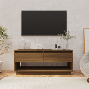 NNEVL TV Cabinet Brown Oak 102x41x44 cm Chipboard