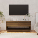 NNEVL TV Cabinet Brown Oak 102x41x44 cm Chipboard