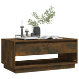 NNEVL Coffee Table Smoked Oak 102.5x55x44 cm Chipboard