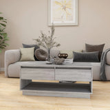 NNEVL Coffee Table Grey Sonoma 102.5x55x44 cm Chipboard