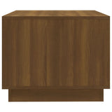 NNEVL Coffee Table Brown Oak 102.5x55x44 cm Chipboard