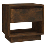 NNEVL Bedside Cabinet Smoked Oak 45x34x44 cm Chipboard