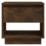 NNEVL Bedside Cabinet Smoked Oak 45x34x44 cm Chipboard