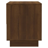 NNEVL Bedside Cabinets 2 pcs Brown Oak 45x34x44 cm Chipboard