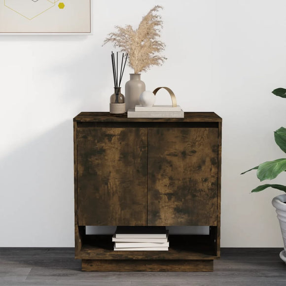 NNEVL Sideboard Smoked Oak 70x41x75 cm Chipboard
