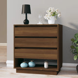 NNEVL Sideboard Brown Oak 70x41x75 cm Chipboard