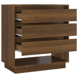 NNEVL Sideboard Brown Oak 70x41x75 cm Chipboard
