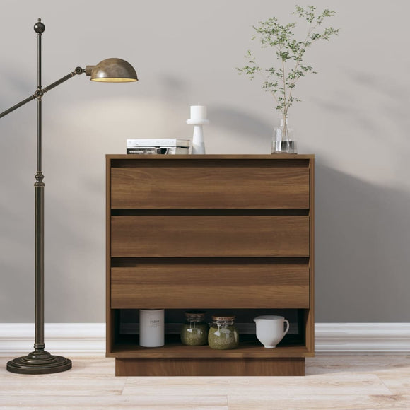 NNEVL Sideboard Brown Oak 70x41x75 cm Chipboard