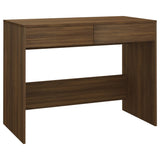 NNEVL Desk Brown Oak 101x50x76.5 cm Engineered Wood