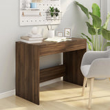 NNEVL Desk Brown Oak 101x50x76.5 cm Engineered Wood
