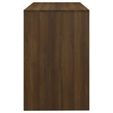 NNEVL Desk Brown Oak 101x50x76.5 cm Engineered Wood