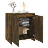 NNEVL Sideboard Smoked Oak 70x40x75 cm Engineered Wood