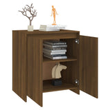 NNEVL Sideboard Brown Oak 70x40x75 cm Engineered Wood