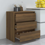 NNEVL Sideboard Brown Oak 70x41x75 cm Engineered Wood