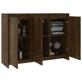 NNEVL Sideboard Smoked Oak 102x33x75 cm Chipboard