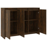 NNEVL Sideboard Smoked Oak 102x33x75 cm Chipboard