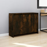 NNEVL Sideboard Smoked Oak 102x33x75 cm Chipboard