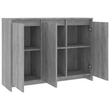 NNEVL Sideboard Grey Sonoma 102x33x75 cm Chipboard