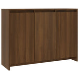 NNEVL Sideboard Brown Oak 102x33x75 cm Chipboard