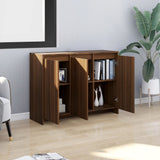 NNEVL Sideboard Brown Oak 102x33x75 cm Chipboard