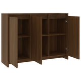 NNEVL Sideboard Brown Oak 102x33x75 cm Chipboard