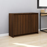 NNEVL Sideboard Brown Oak 102x33x75 cm Chipboard
