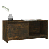 NNEVL TV Cabinet Smoked Oak 90x35x40 cm Engineered Wood