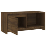 NNEVL TV Cabinet Brown Oak 90x35x40 cm Engineered Wood