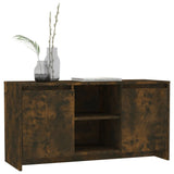 NNEVL TV Cabinet Smoked Oak 102x37.5x52.5 cm Chipboard