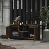 NNEVL TV Cabinet Smoked Oak 102x37.5x52.5 cm Chipboard